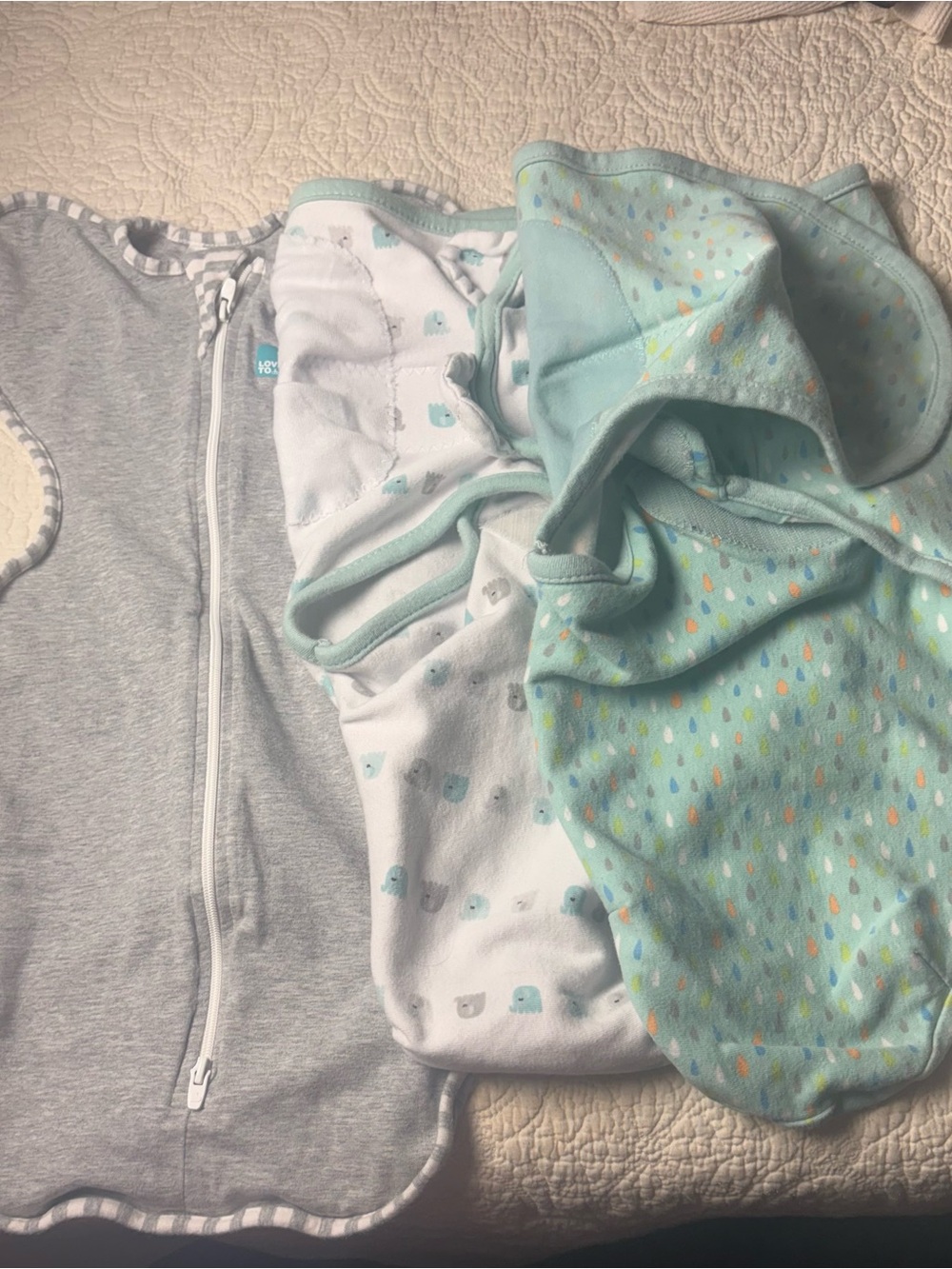 SwaddleMe Mint and White Infant Sleep Sack